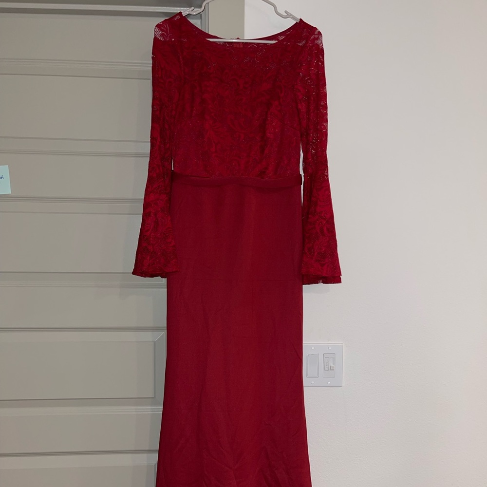 Ever Pretty long sleeve maxi evening dress with batwing lace sleeves!